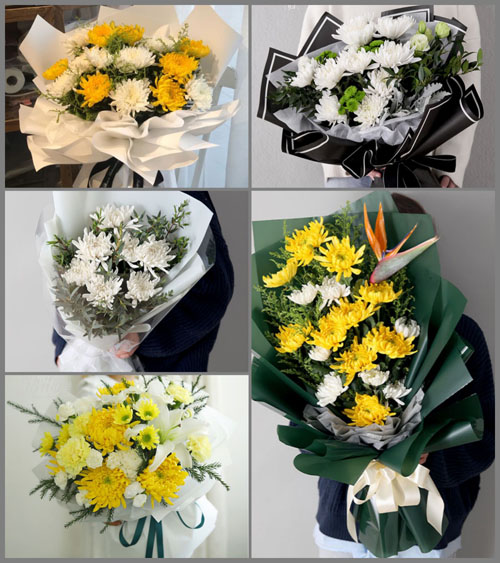 贵州遵义红花岗区白事花束代送